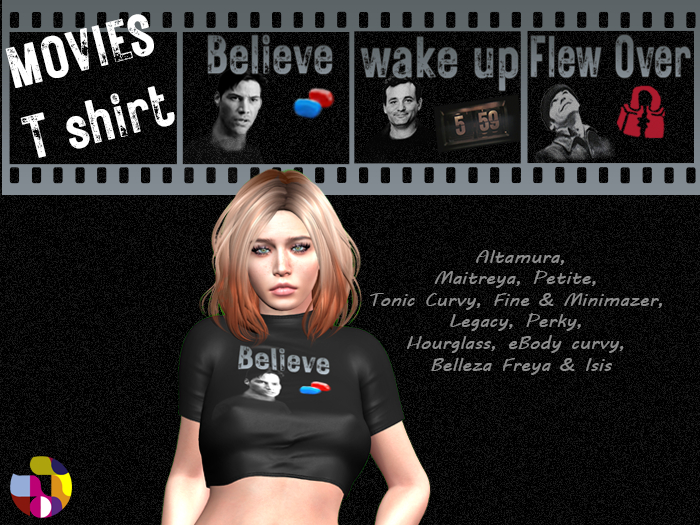 Movies crop T-shirt