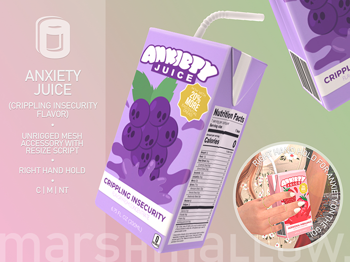 marshmallow. Anxiety Juice [Crippling Insecurity]