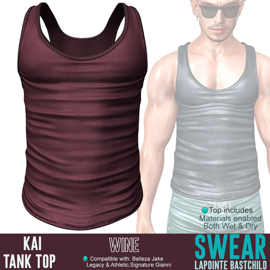 Tank Top - Kai WINE