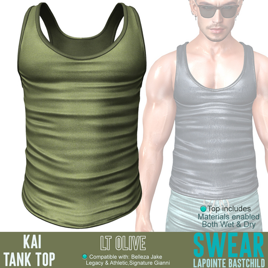 Tank Top - Kai LT OLIVE