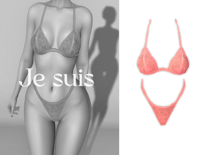 je suis - lace/set - pink