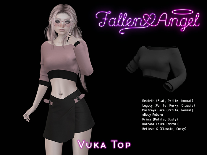 .:: Fallen Angel ::. Vuka Top BLACK