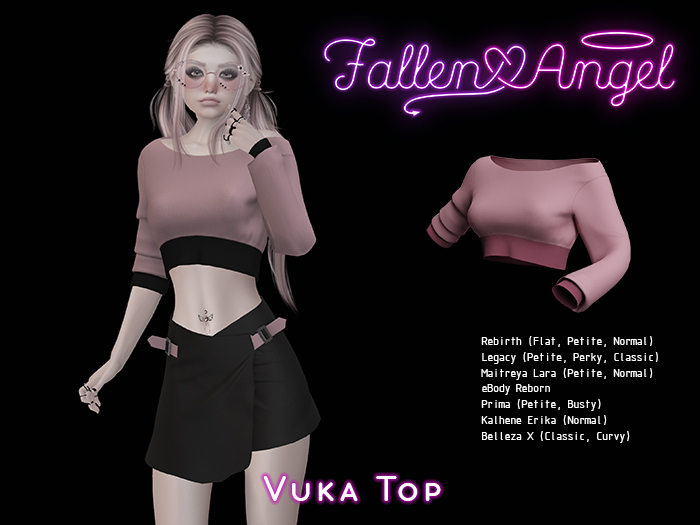 .:: Fallen Angel ::. Vuka Top BLUSH
