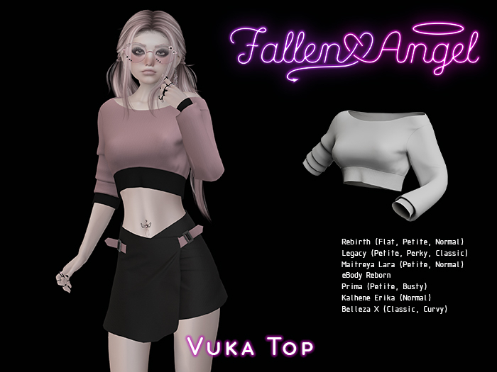.:: Fallen Angel ::. Vuka Top WHITE
