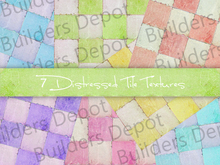 FULL PERM 7 Distressed Tile Textures - Light