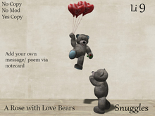 A Rose with Love Bears By Snuggles Boxed