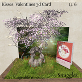 Kisses  Valentines 3d Card  
