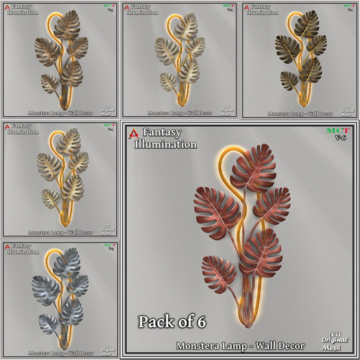 Monstera Lamp - Wall Decor mega pack - save 895L