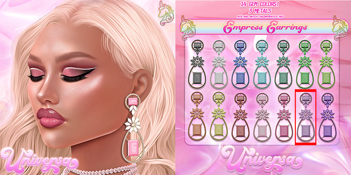 #UNIVERSA - Empress Earring - Lilac