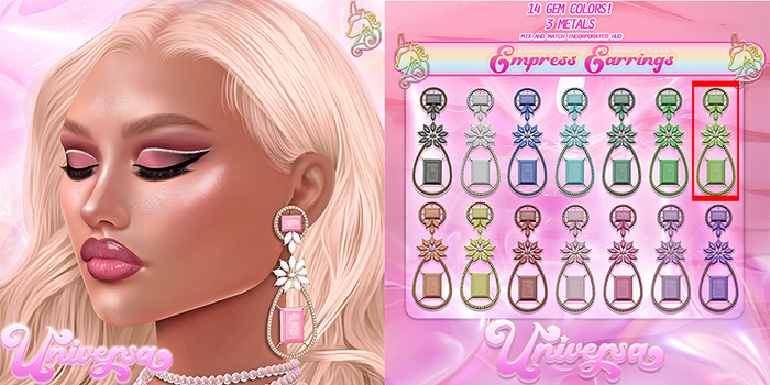 #UNIVERSA - Empress Earring - Lime