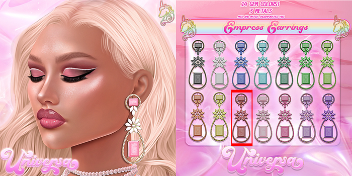 #UNIVERSA - Empress Earring - Red