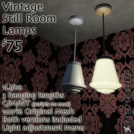 % Still Room Lamp (full set) *MESH*