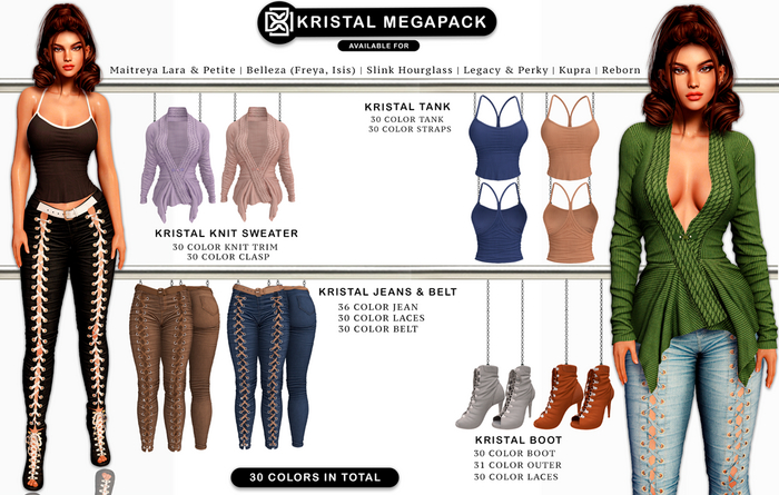 Addams - Kristal Complete Outfit #Mega pack