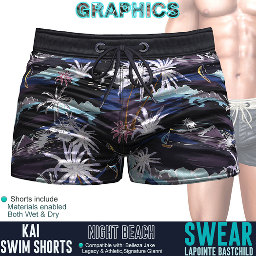 Swim Shorts Kai NIGHT BEACH 