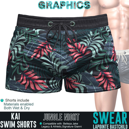 Swim Shorts Kai JUNGLE NIGHT