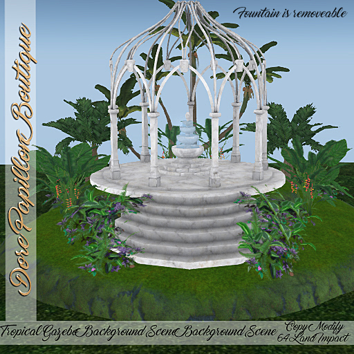 DPB Tropical Gazebo Background Scene