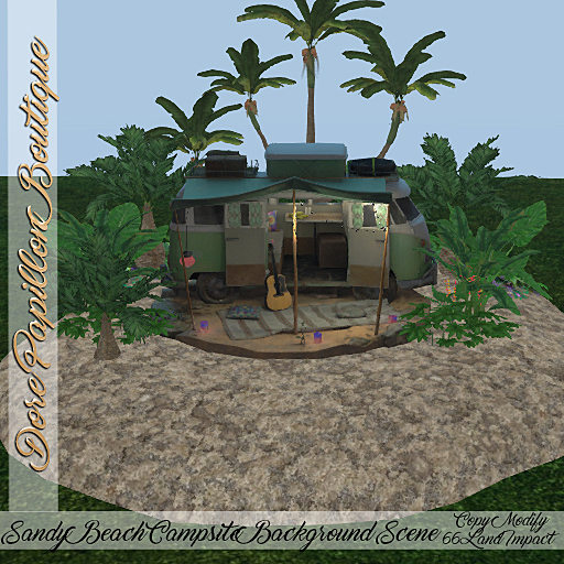 DPB Sandy Beach Campsite Background Scene