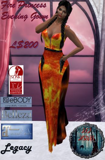 DED Designs Shopping Bag "Fire"