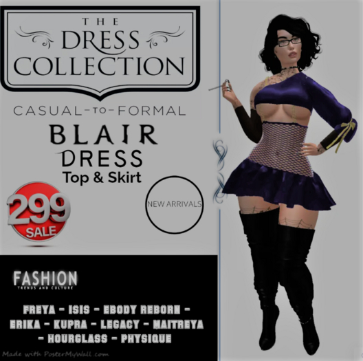 [Fusion Fashion Delivery Hud] - Blair Outfit - Purple