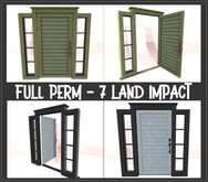 Door Metalic with frame SCRIPTED  4 Design FULL PERM 