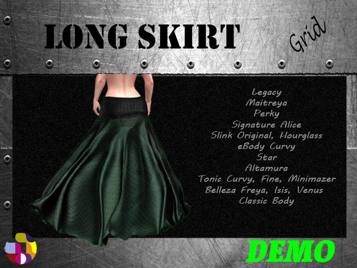 Grid - Long skirt *DEMO* 