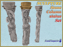 SCULPTURE - Stone Column statue Set (4 LI) (Full perm)