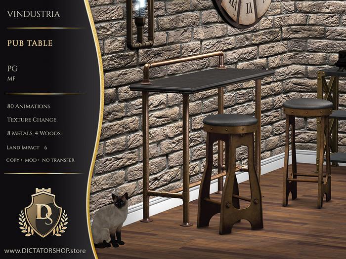 [Ds] VINDUSTRIA Pub Table PG