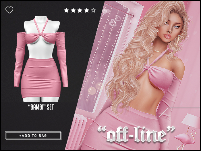 "Off-Line" x "Bambi" Set / Rose