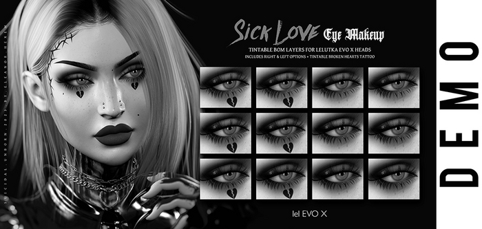 -SU!- Sick Love Eye Makeup -Lelutka Evo X-  DEMO