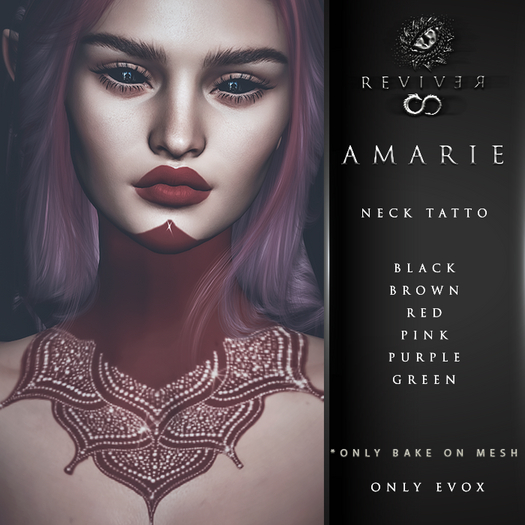 REVIVER - AMARIE neck tattoo