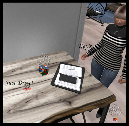 Available Prims Count Cubie - Rez 1LI or Wear as HUD