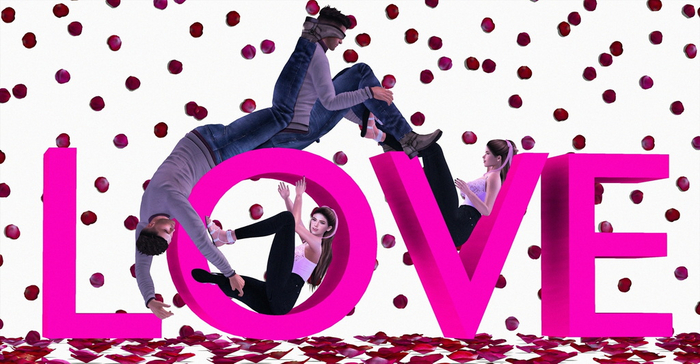 Woops! Love poses for Valentine's