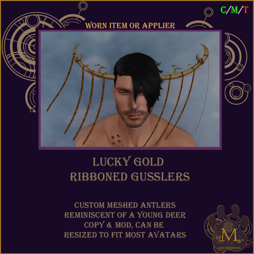 *M* Lucky Gold Ribboned Guslers