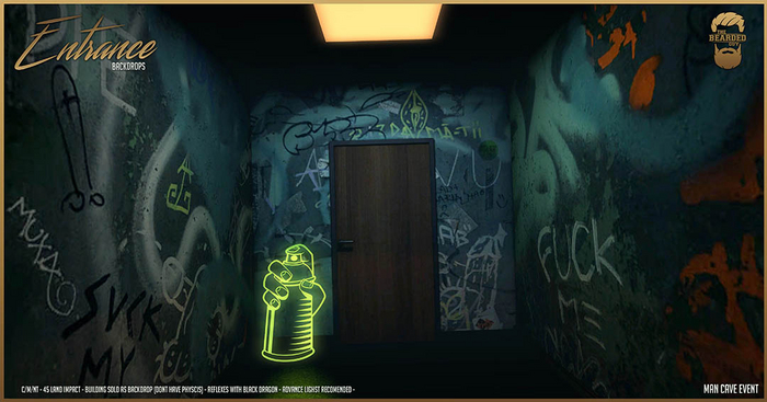 Entrance Art V1 Backdrop - The Bearded Guy