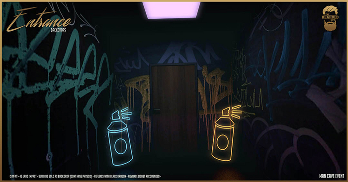 Entrance Art V2 Backdrop - The Bearded Guy