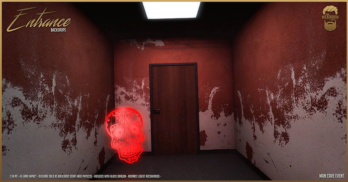 Entrance Death Backdrop - The Bearded Guy