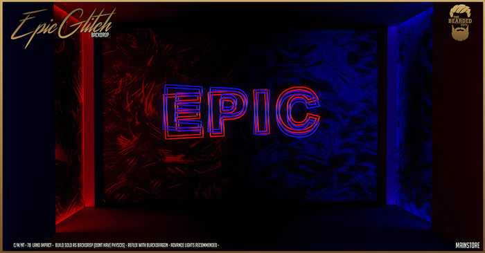 Epic Glitch Backdrop - The Bearded Guy