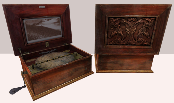 Antique Music Box - Love Angel (C)