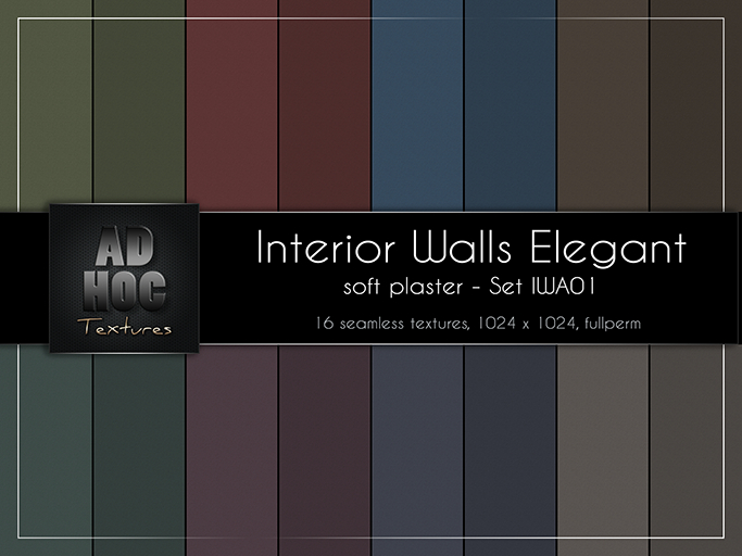 AD HOC - INTERIOR WALLS ELEGANT - Set IWA01 (soft plaster)
