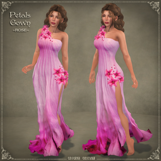 Petals Gown * ROSE * by Caverna Obscura