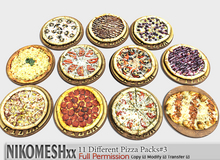 ::NIKOMESH::Full Permission 11 Different Pizza Packs#3