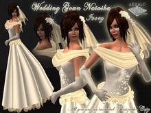 Wedding Gown Natasha -Ivory * SPECIAL PRICE Dedalo Creations Promo *