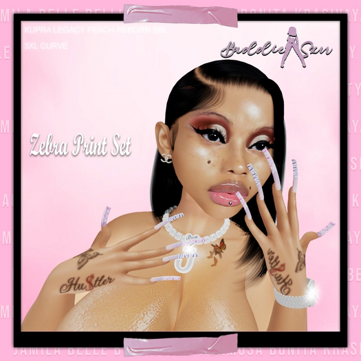 BaddieSzn-Zebra Print Set