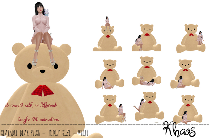 Khaos's Cute Tiddy DECORATIVE - SEATABLE *BEIGE