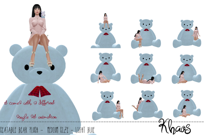 Khaos's Cute Tiddy DECORATIVE - SEATABLE *BLUE