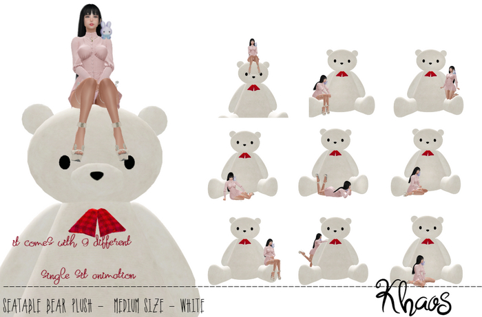 Khaos's Cute Tiddy DECORATIVE - SEATABLE *WHITE