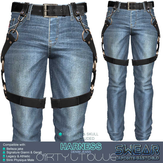 Jeans Harness DIRTY BLUE