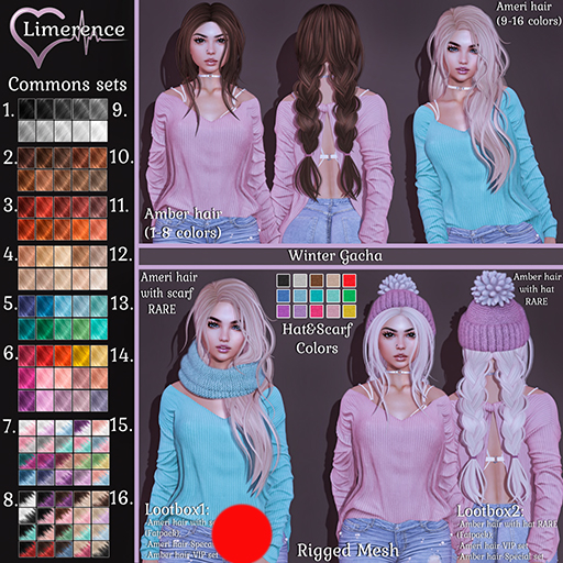 #17 {Limerence} Ameri hair with scarf RARE