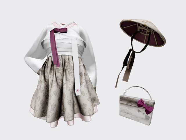 KOREAN DRESS / HANBOK / #5 DRESS & ALPHA KOREAN HAT BAG* Box