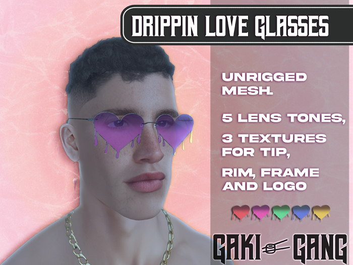 [GG] Drippin Love Glasses